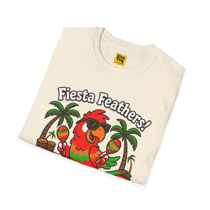 Fiesta Feathers T-Shirt - Tropical Parrot