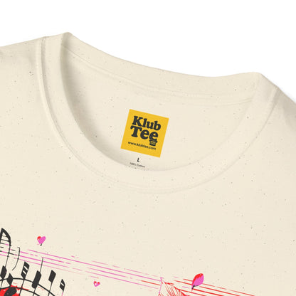 Floral Music Notes T-Shirt - Perfect Gift