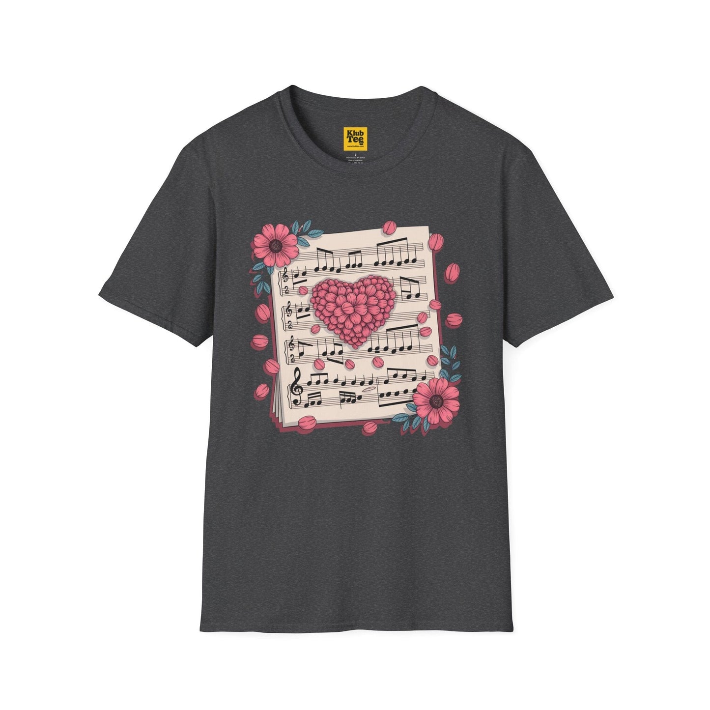 Romantic Music Notes T-Shirt - Love Song