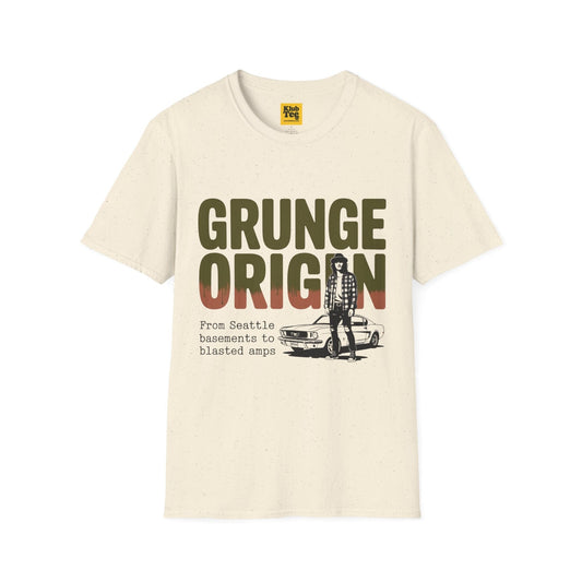 Grunge Origin Band Tee | Vintage Rock Graphic