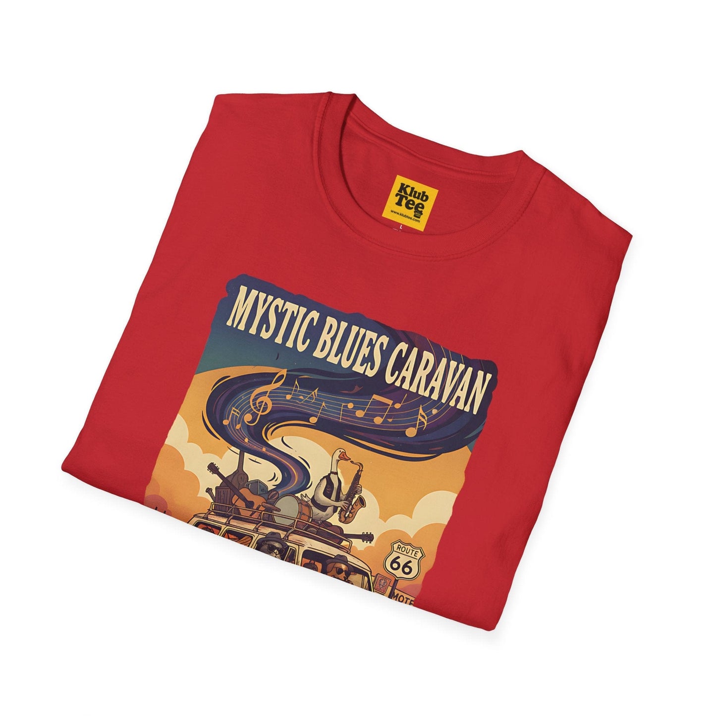 Route 66 Mystic Blues T-Shirt - Vintage Travel Tee