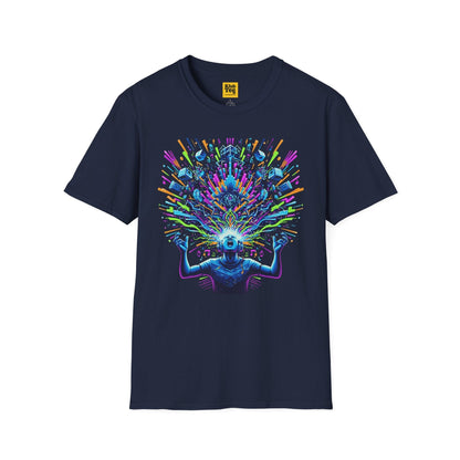 Vibrant Mind Explosion T-Shirt - Artistic