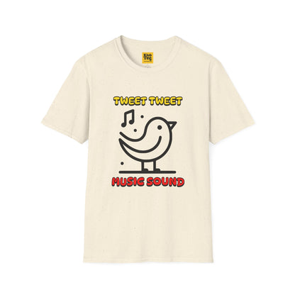 Tweet Tweet Music Sound T-Shirt - Bird Music Tee
