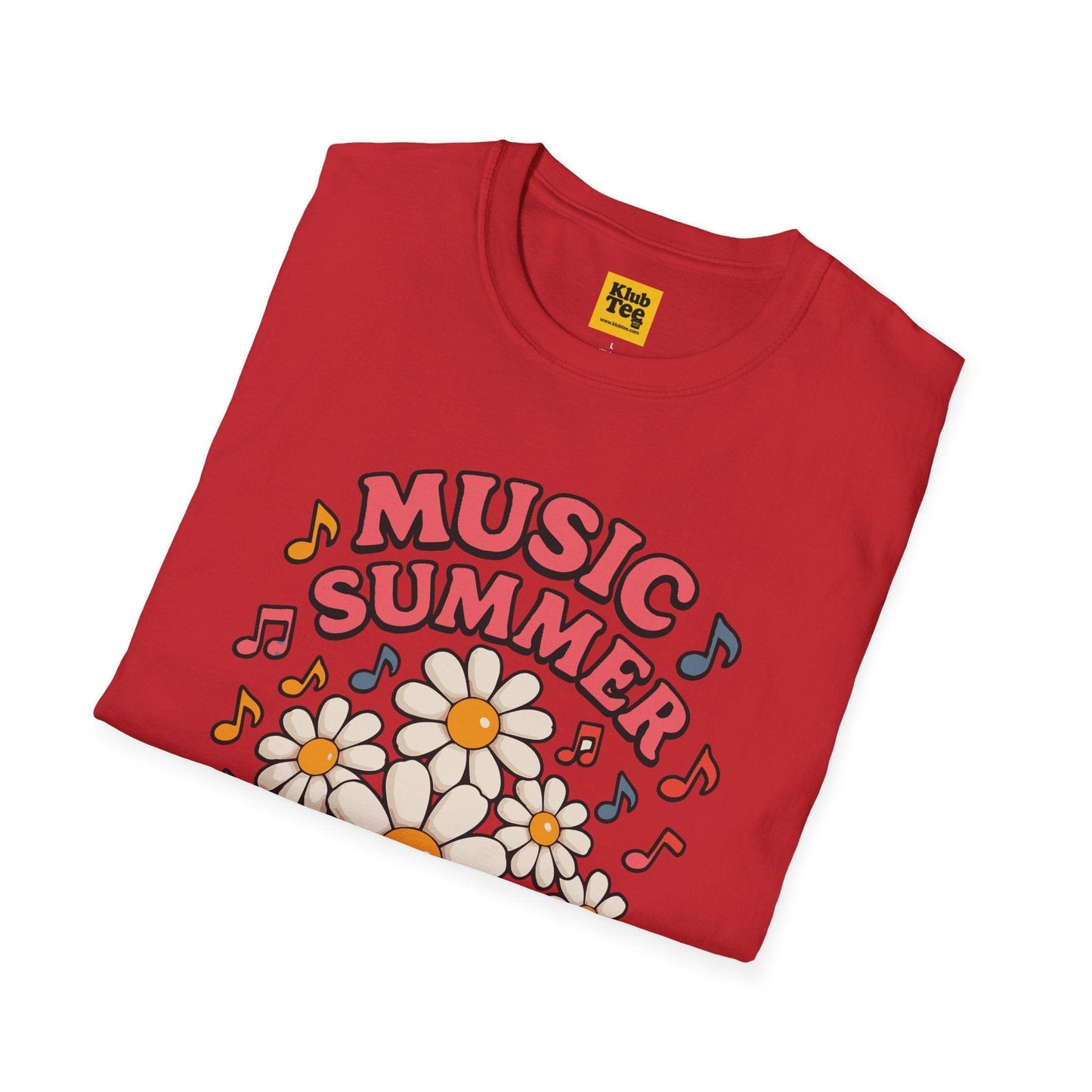 Summer Floral Music T-Shirt - Seasonal Design