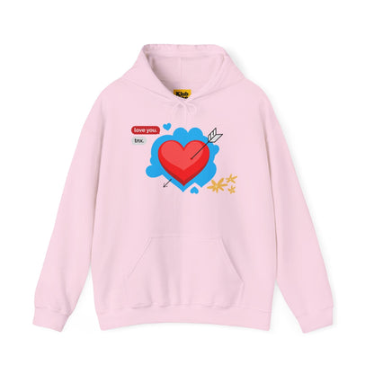 Love You Heart Hoodie - Gift for your love