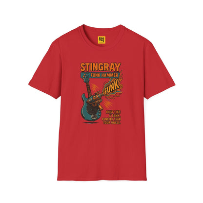 Stingray Funk Hammer T-Shirt - Bass Guitar