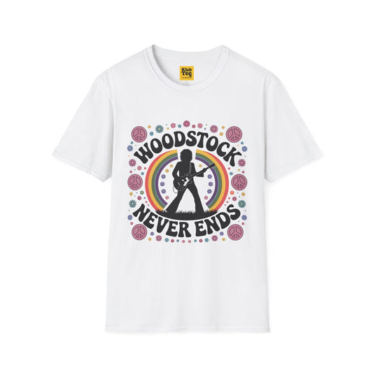 Woodstock Never Ends T-Shirt | Retro Guitar Festival Tee
