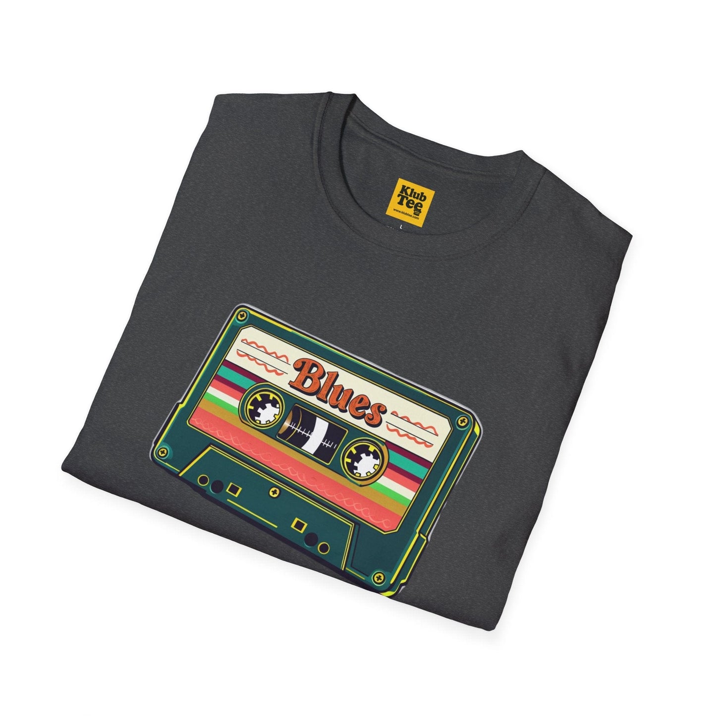 Vintage Blues Cassette T-Shirt - Retro Music