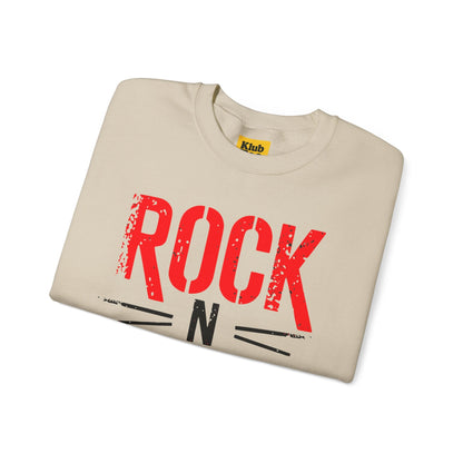 Rock 'n Roll Sweatshirt - Vintage Music Lover Gift