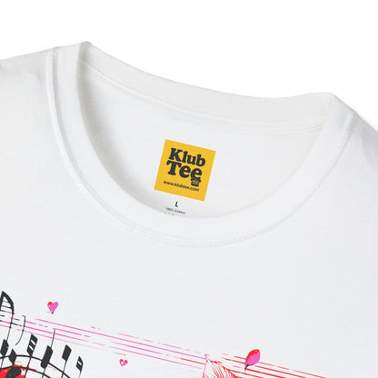 Floral Music Notes T-Shirt - Perfect Gift