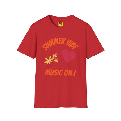 Summer Vibe Music On T-Shirt - Seasonal