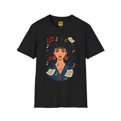 Music Notes & Sheets T-Shirt - Artistic Design