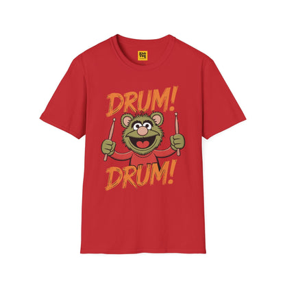 Playful Drums T-Shirt - Fun Percussion Design