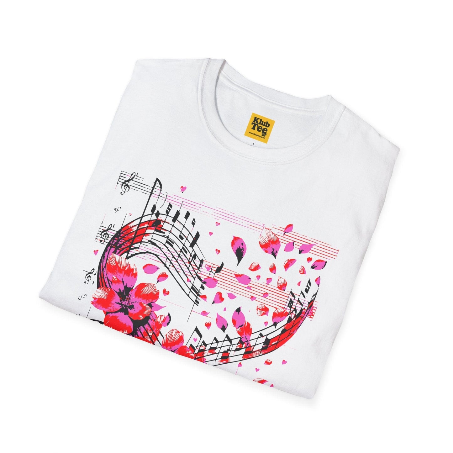 Floral Music Notes T-Shirt - Perfect Gift