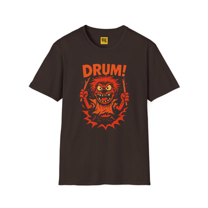 Drum! Graphic T-Shirt - Bold Percussion Design