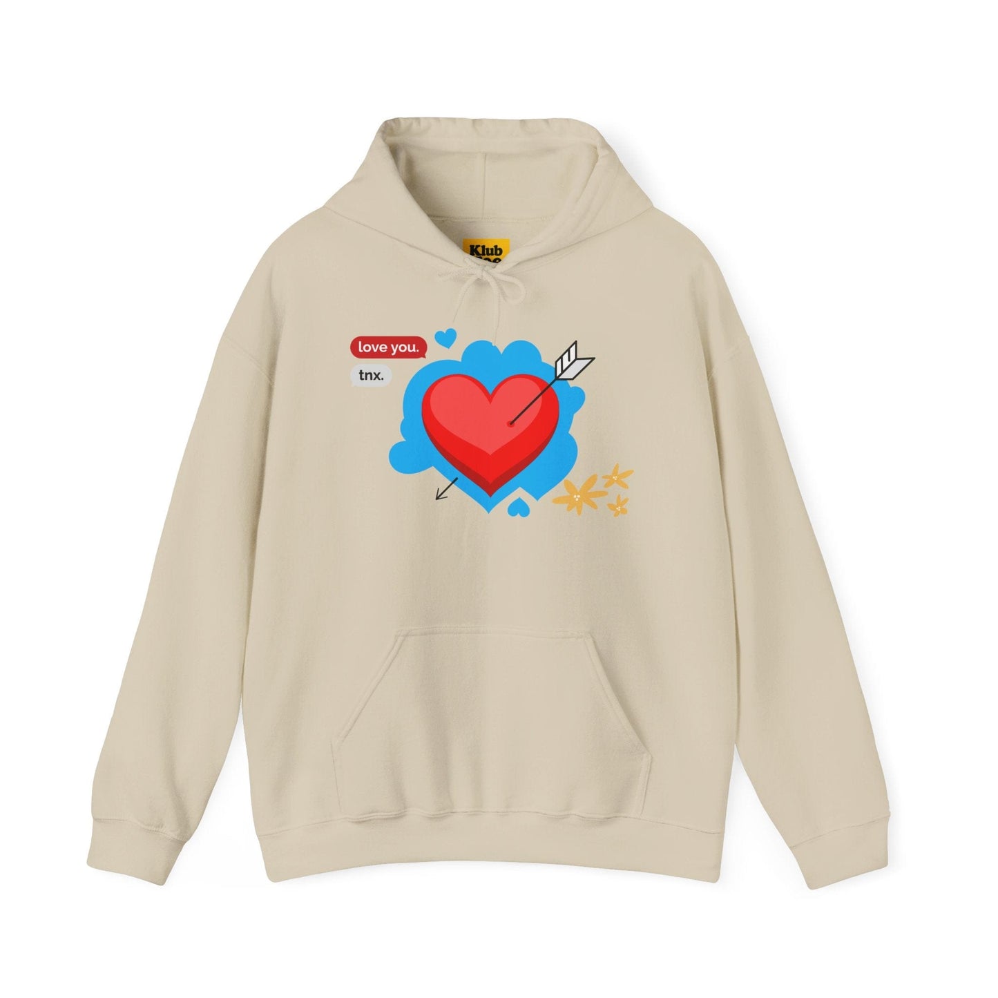 Love You Heart Hoodie - Gift for your love