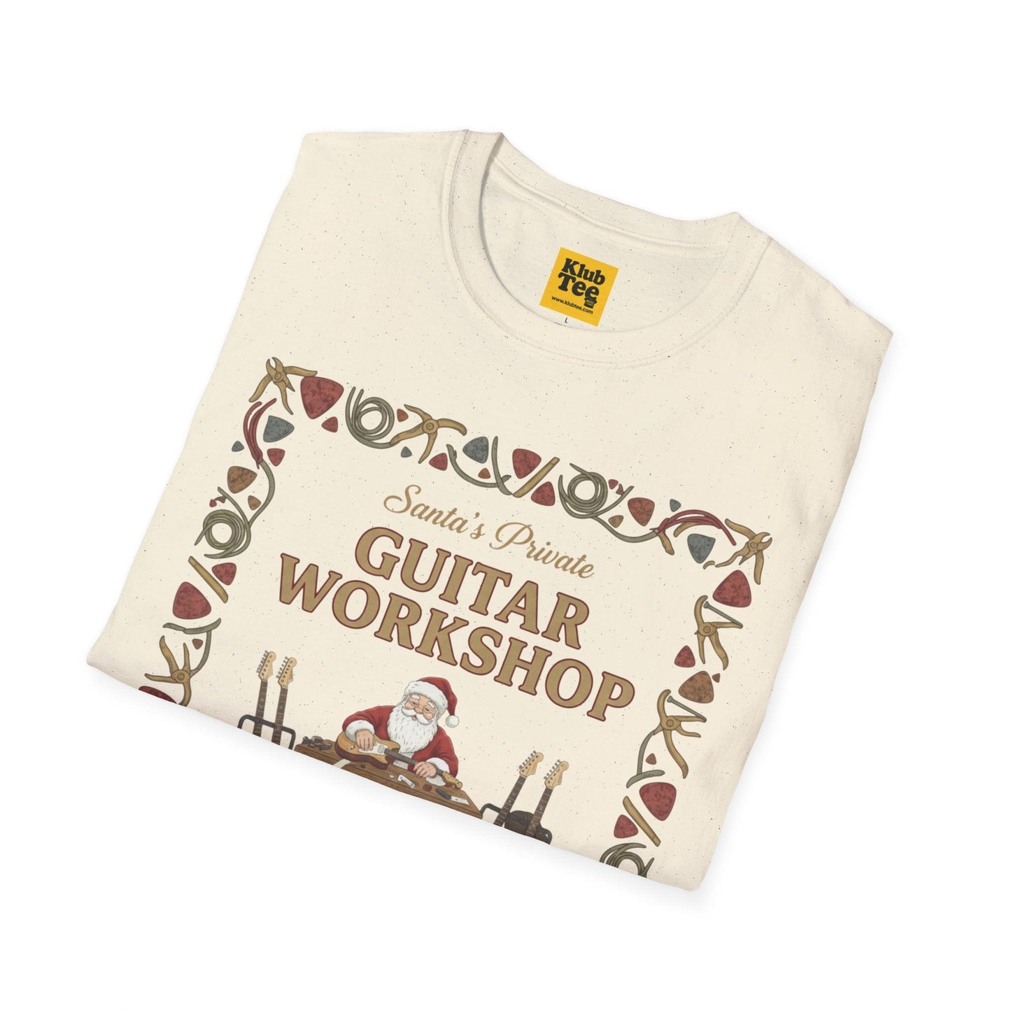 Santa's Guitar Workshop T-Shirt - Christmas Music