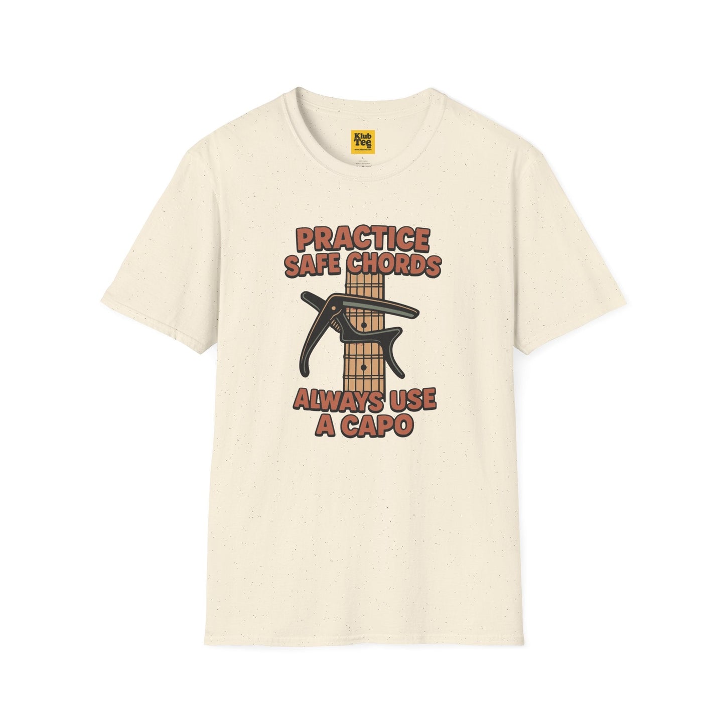 Practice Safe Chords T-Shirt - Guitar Humor