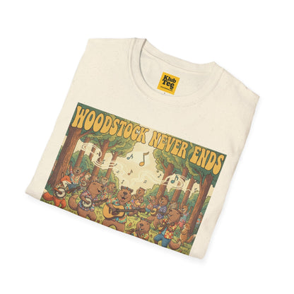 Woodstock Never Ends T-Shirt - Retro Peace Festival