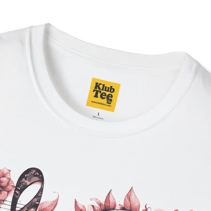 Floral Music Note T-Shirt - Single Note Design