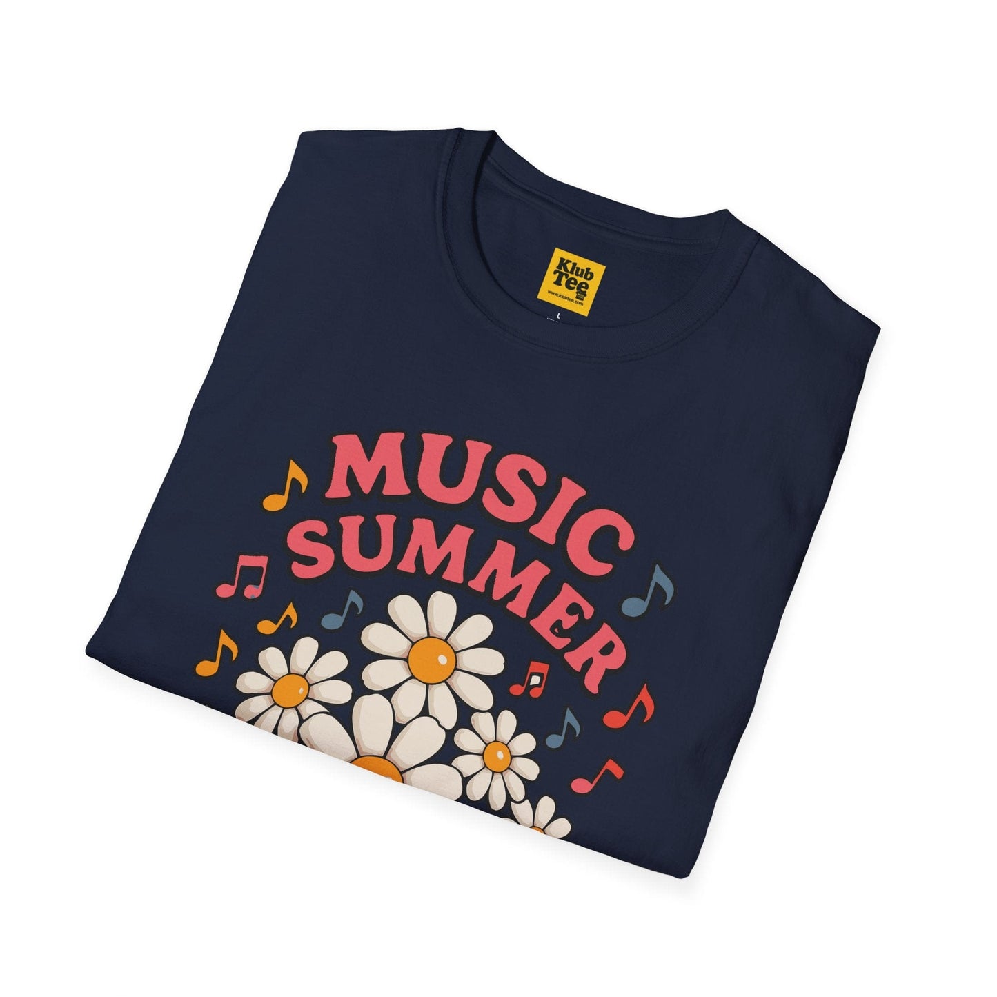 Summer Floral Music T-Shirt - Seasonal Design