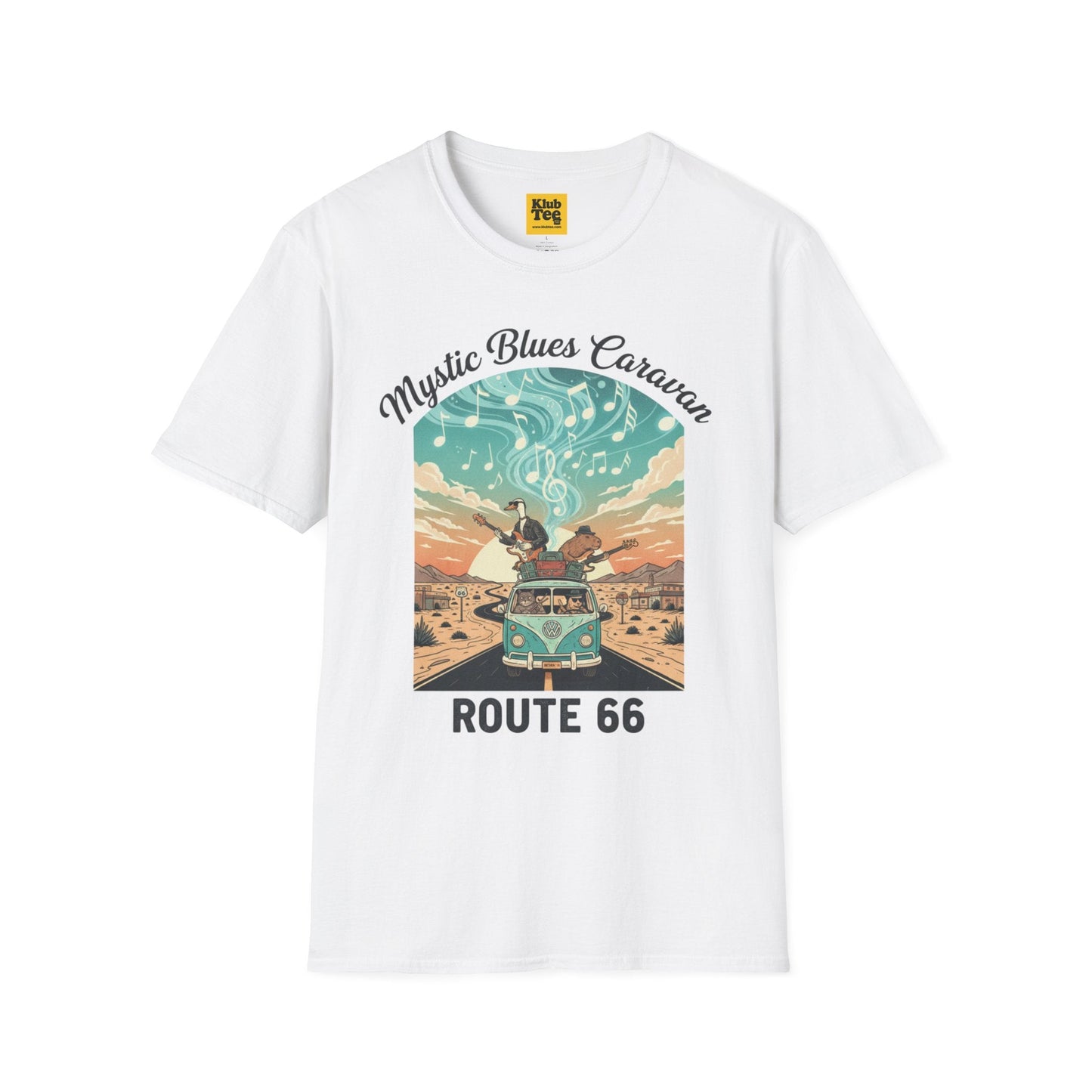 Mystic Blues Caravan Route 66 T-Shirt - Vintage Travel