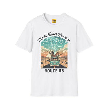 Mystic Blues Caravan Route 66 T-Shirt - Vintage Travel