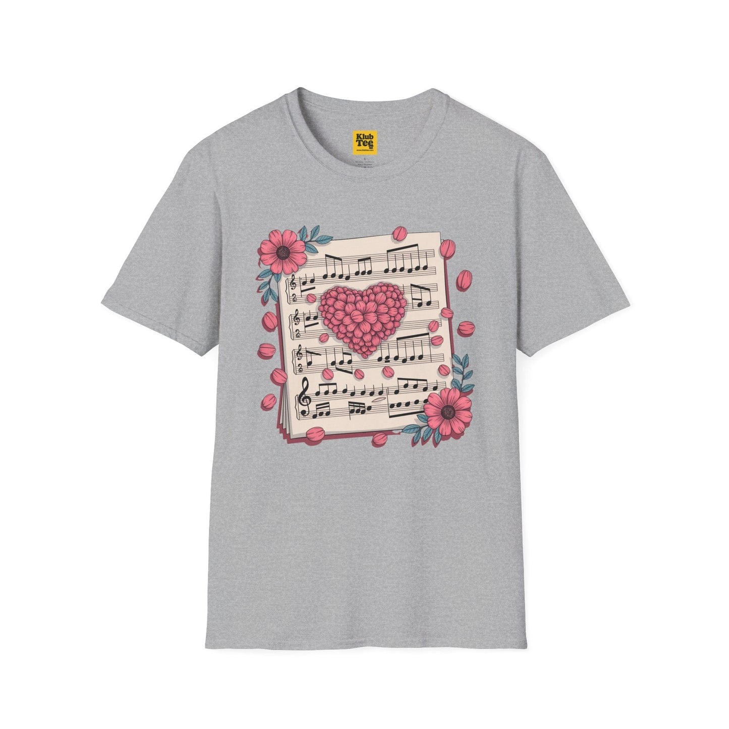 Romantic Music Notes T-Shirt - Love Song