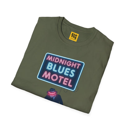 Midnight Blues Motel T-Shirt - Vintage Blues Tee