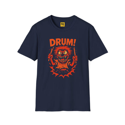Drum! Graphic T-Shirt - Bold Percussion Design