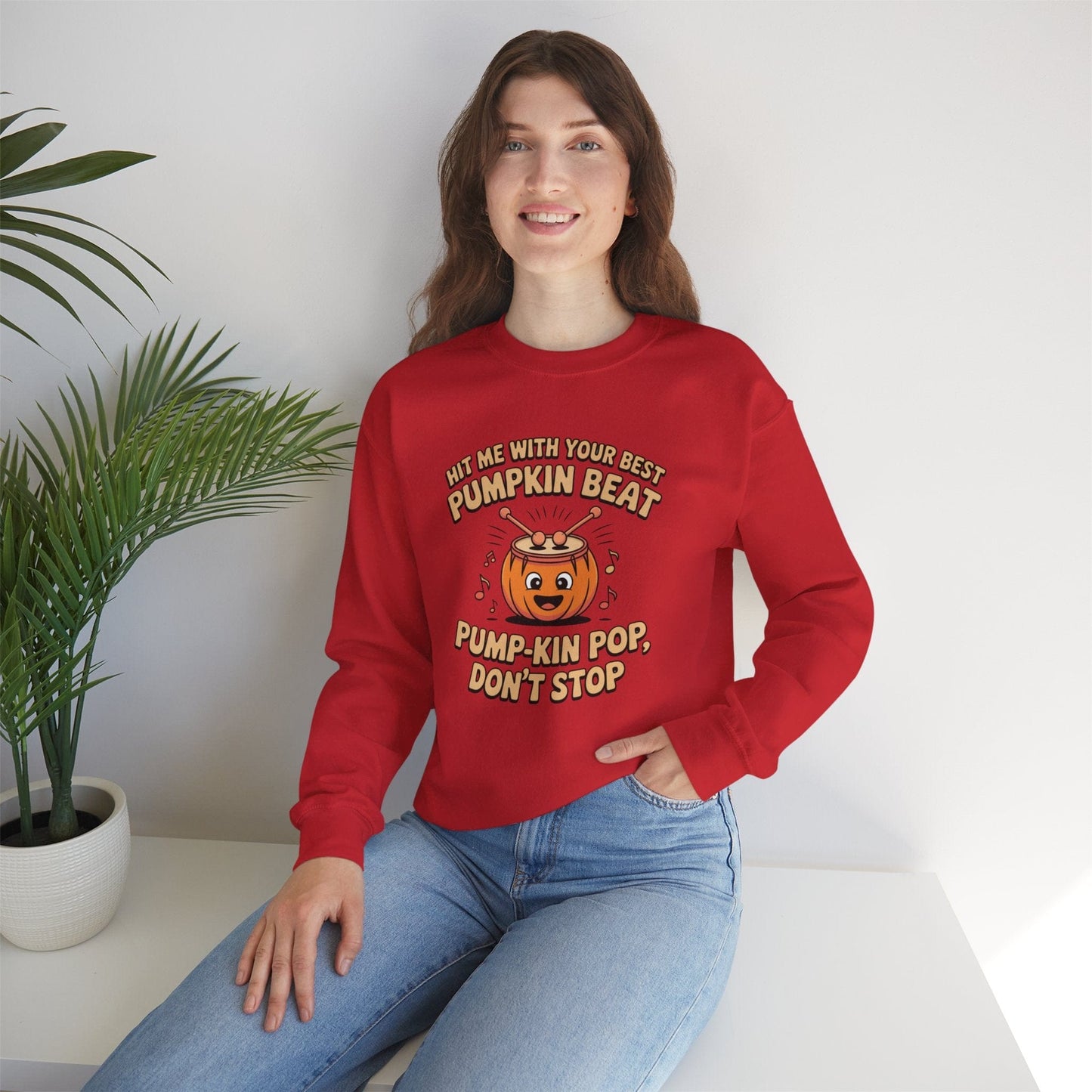 Pumpkin Beat Halloween Sweatshirt - Cozy Music Tee