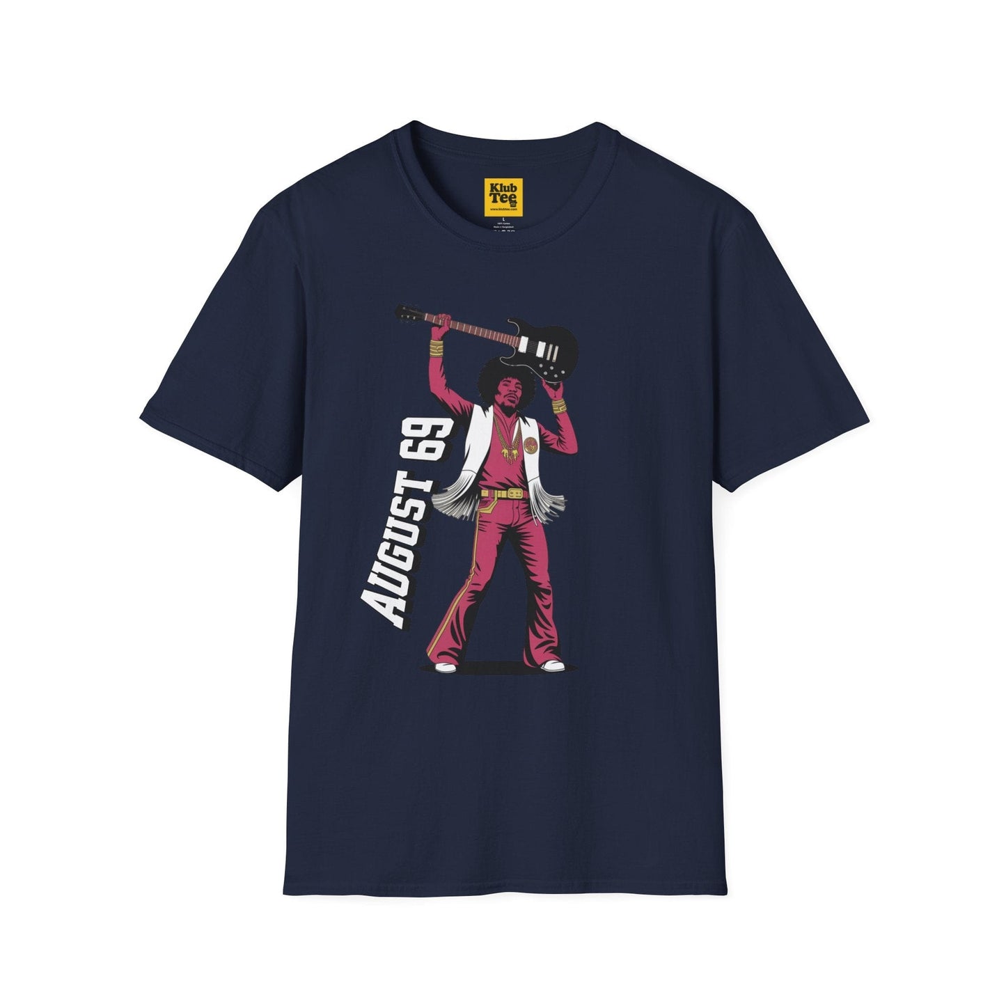 August 69 Guitar Rock Tee | Retro Musician Graphic