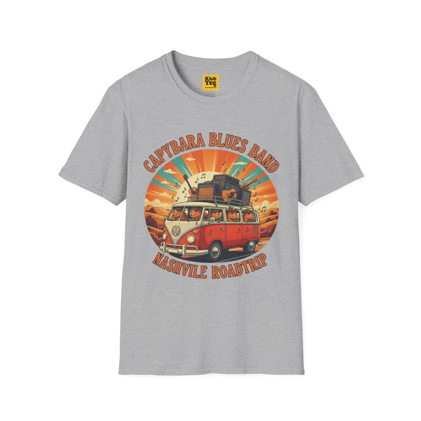 Capybara Blues Band T-Shirt - Vintage Road Trip Tee