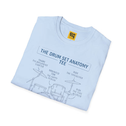 Drum Set Anatomy T-Shirt - Percussion Guide