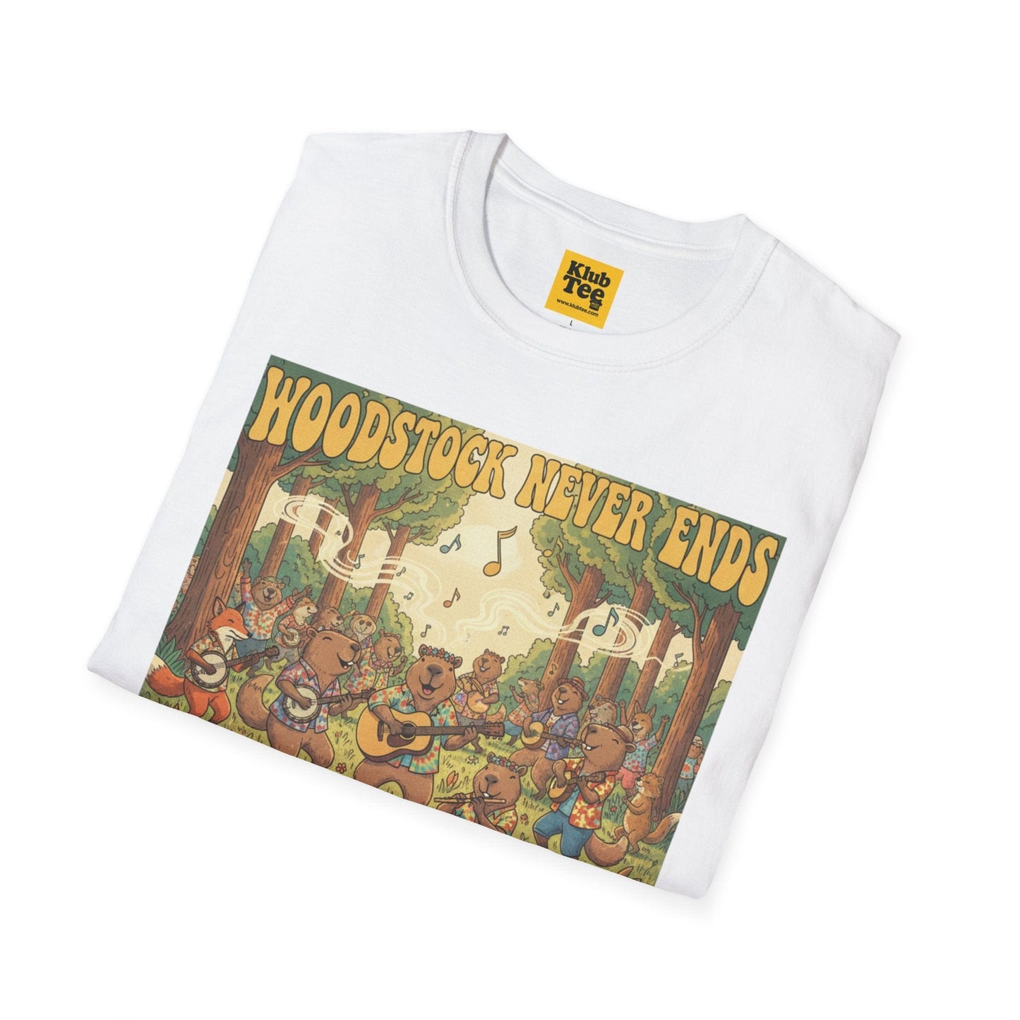 Woodstock Never Ends T-Shirt - Retro Peace Festival