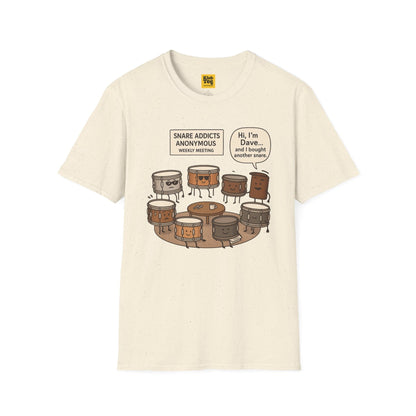 Snare Addicts Anonymous T-Shirt - Drummer Humor