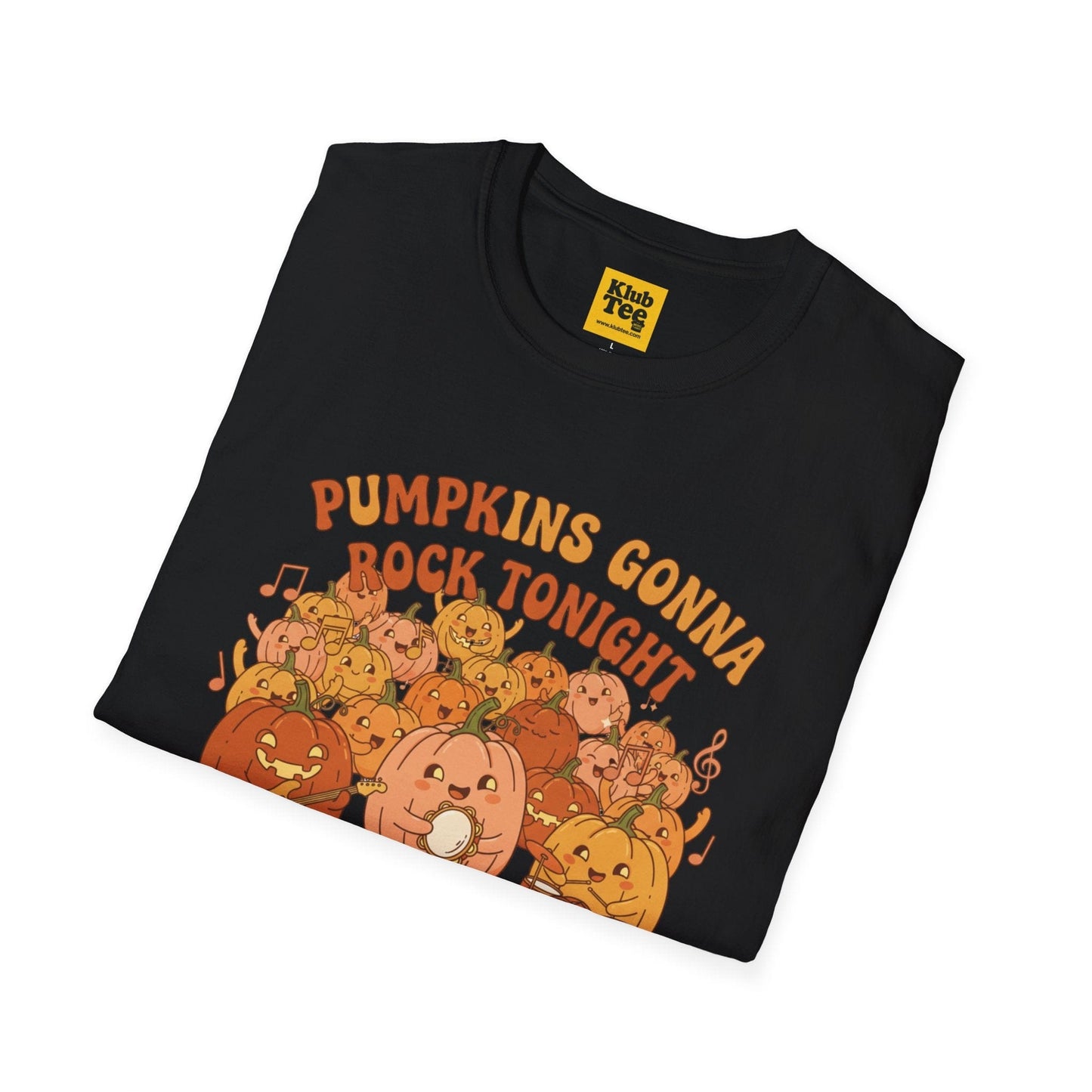 Pumpkin Rock Night T-Shirt - Halloween Fall Vibes