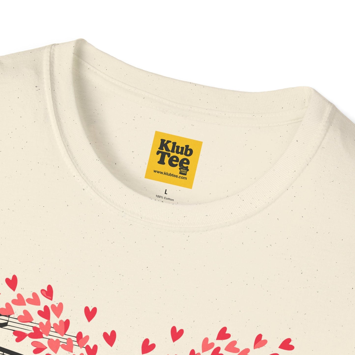Love Music T-Shirt - Heart-Shaped Notes