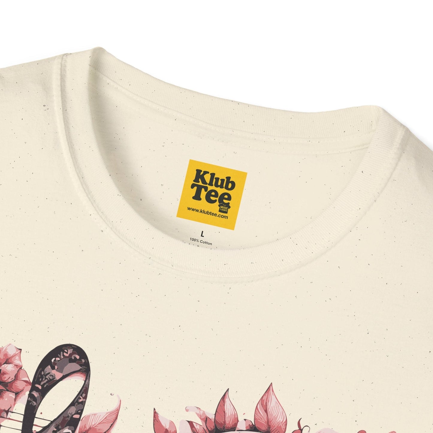 Floral Music Note T-Shirt - Single Note Design
