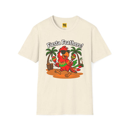 Fiesta Feathers T-Shirt - Tropical Parrot