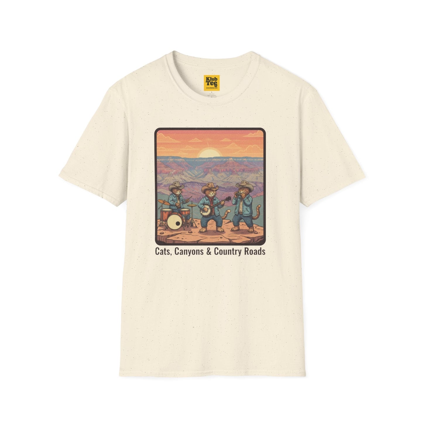 Whimsical Cat Band T-Shirt - Fun Animal Lover Gift