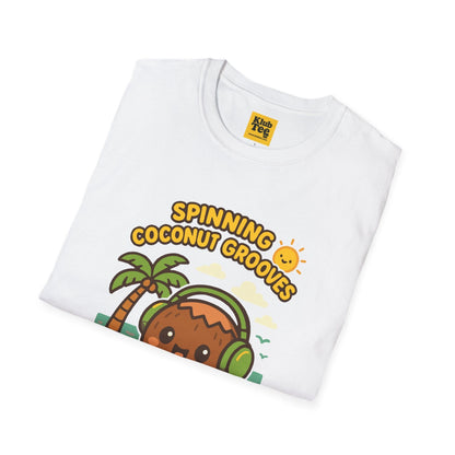 Coconut Grooves T-Shirt - Summer Party Vibes