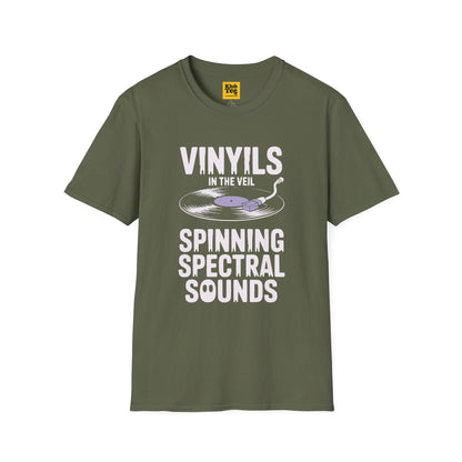 Vinyl Vibes Halloween T-Shirt - Vintage Music Style