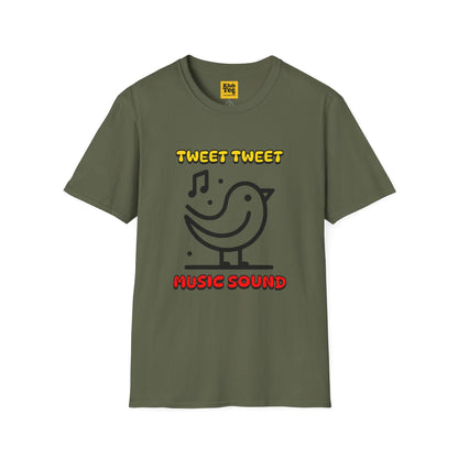 Tweet Tweet Music Sound T-Shirt - Bird Music Tee