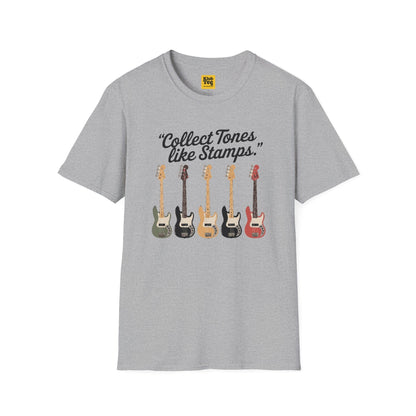 Collect Tones Like Stamps T-Shirt - Music Quote