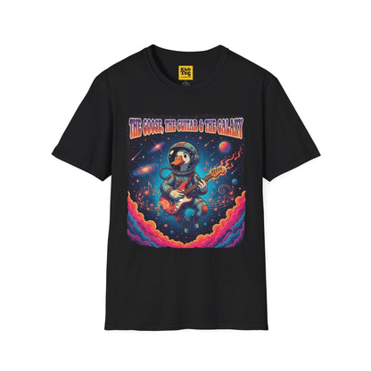 Groovy Galactic Guitar T-Shirt - Cosmic Music Tee
