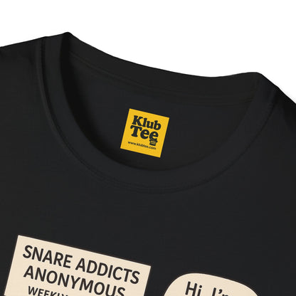 Snare Addicts Anonymous T-Shirt - Drummer Humor