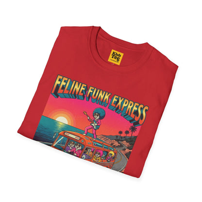 Feline Funk Express Softstyle Tee - Cat Music Lover
