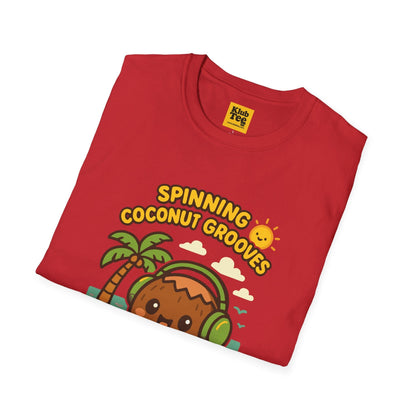 Coconut Grooves T-Shirt - Summer Party Vibes