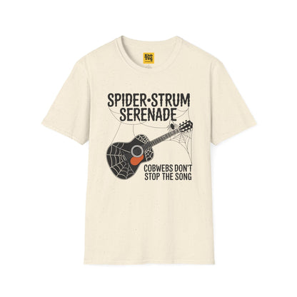 Spider Strum Serenade Halloween Music T-Shirt